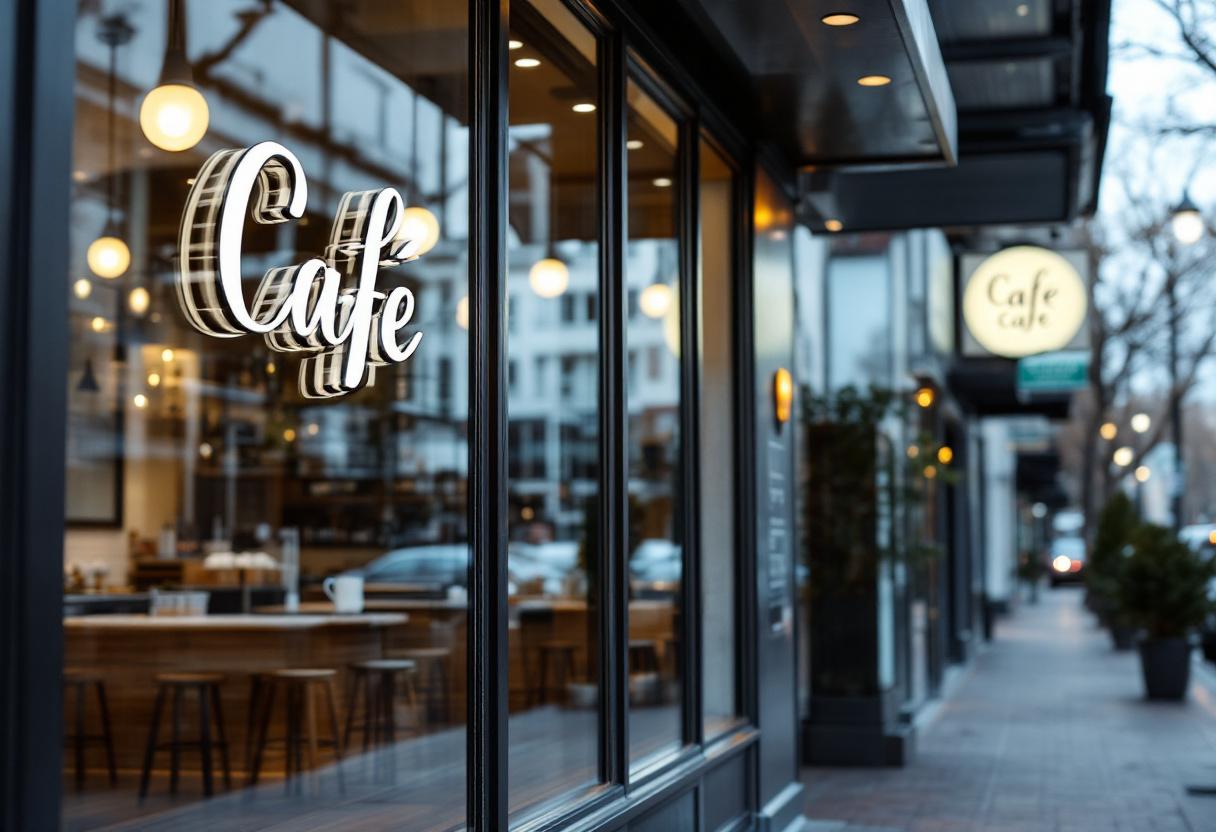 Наружная реклама кафе